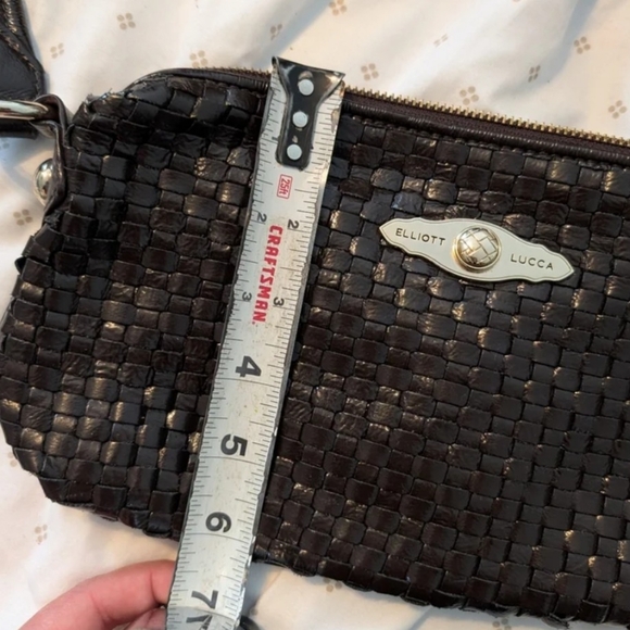 Elliott Lucca Brown Woven Bag - Picture 3 of 5